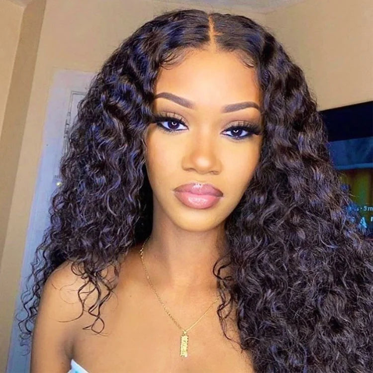 Wholesale Raw Kinky Curly Hair Virgin Cuticle Aligned Human Hair Lace Front Wig for Black Women Transparent HD Lace Frontal Wig
