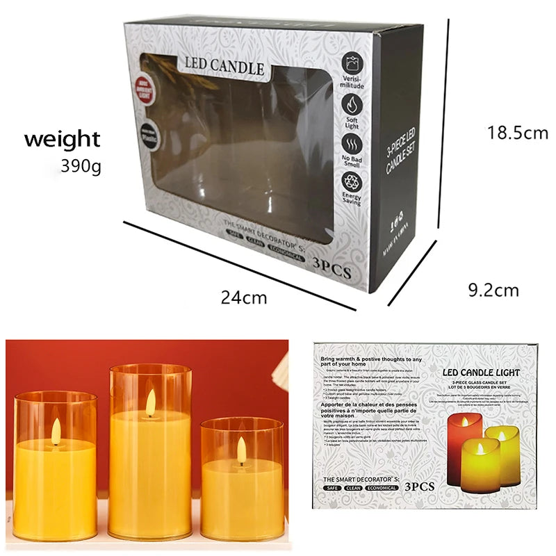 Remote Control Flameless LED Tea Light Electronic Candle for Home Decor Bar Outdoor Christmas Party Birthday Music Festivity