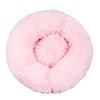Hot Seller Soft Donut Round Pet Bed Cat Dog Cushion Fluffy Long Plush Waterproof Calming Dog Bed