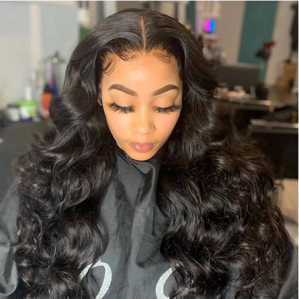 Tuneful HD Transparent 13x4 13x6 Lace Front Human Hair Wigs Raw Indian Body Wave Pre Plucked Human Hair Lace Frontal Wigs