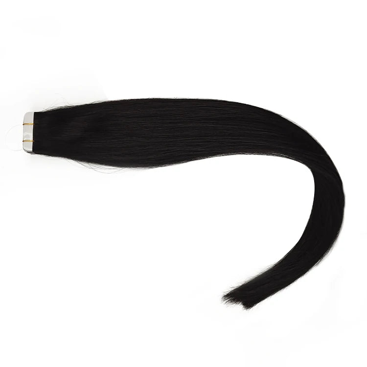 In Stock Tape in Hair Extensions Human 20 Inch Remy  Black Color Hair for Woman