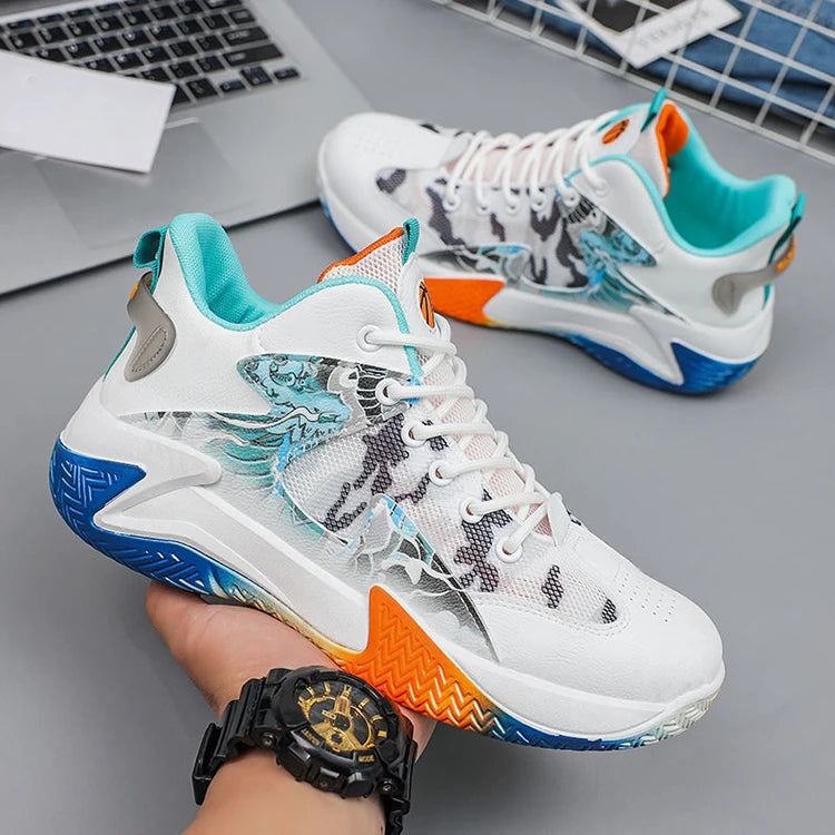Y Men's Shoes Breathable High-Top Sneakers Casual Running Walking Style Sports Trend Sneakers