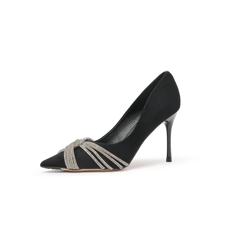 5CM/7CM/9CM Zapatos De Tacon Alto Latest Design Dress Shoes Black Pumps Heels for Women