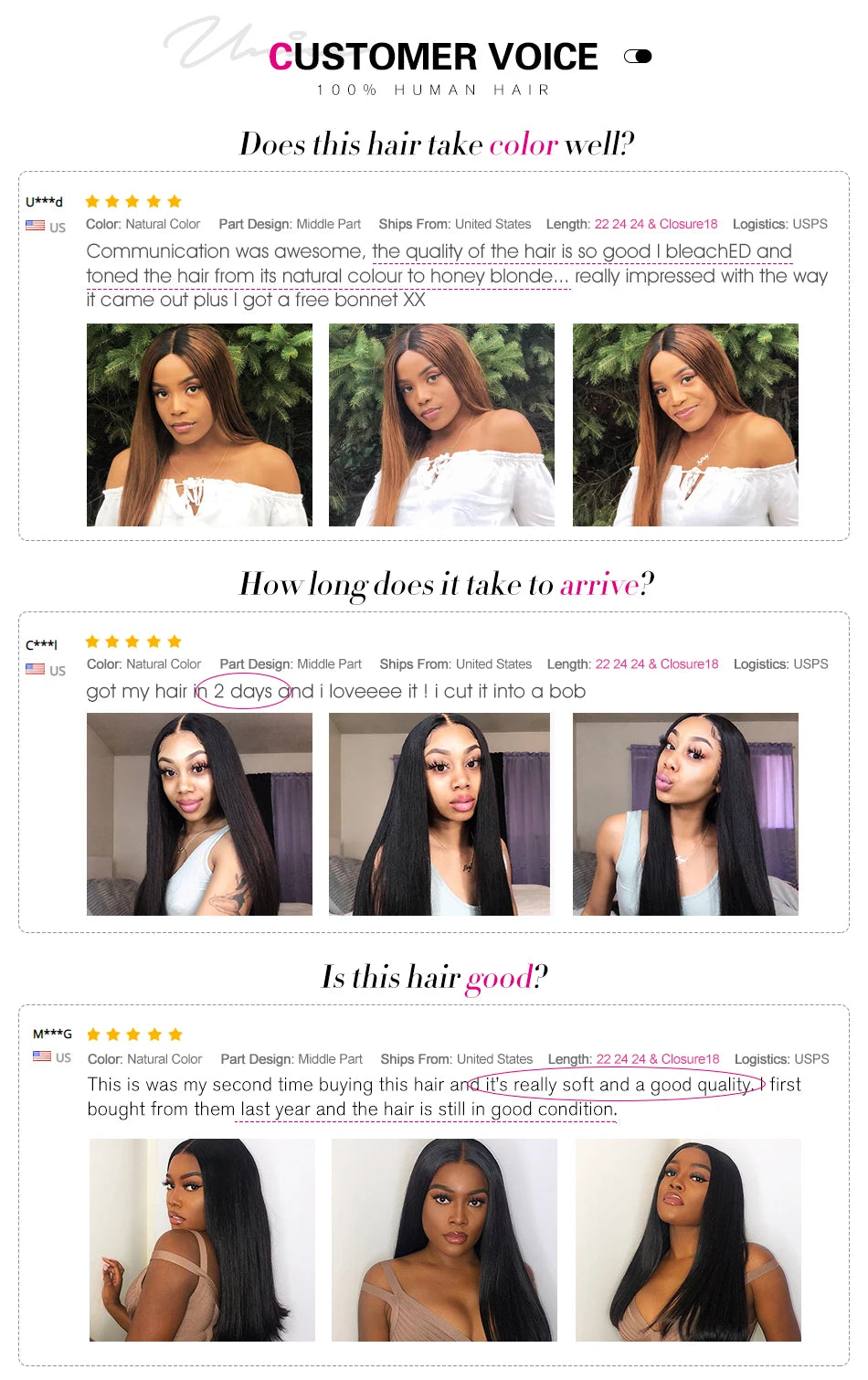 UNice Hair Peruvian Straight Hair Lace Closure Free& Middle Part 4x4 Remy Human Hair Closure  5x5 HD Lace Closure 1PC