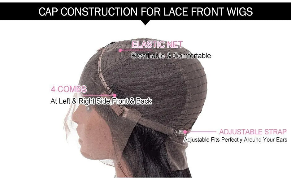 ISEE HAIR 250 Density Human Hair Wig Bone Straight Lace Front For Women Malaysian Straight 13x4 Lace Front Wigs Straight Wigs