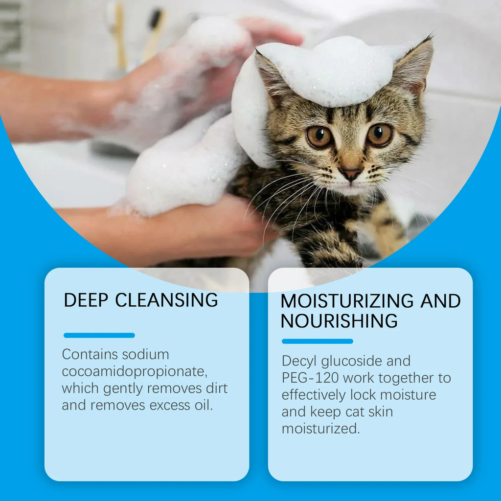 Pet Care Supplies 60ml cat Cleaning Mousse Non-irritating Gentle Cat Cleaning Foam