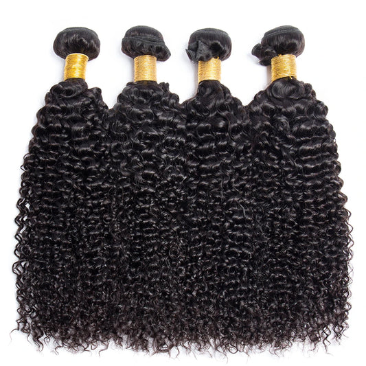 Virgo Kinky Curly Hair Bundles Brazilian Non-Remy Human Hair Extensions Bundles Thick Kinky Curly Bundles