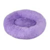 Hot Seller Soft Donut Round Pet Bed Cat Dog Cushion Fluffy Long Plush Waterproof Calming Dog Bed