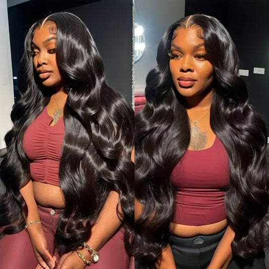 Double Drawn 13x6 Hd Human Hair Lace Front Wigs Pre Plucked Body Wave for Black Women HD Swiss Lace Frontal Wigs Human Hair