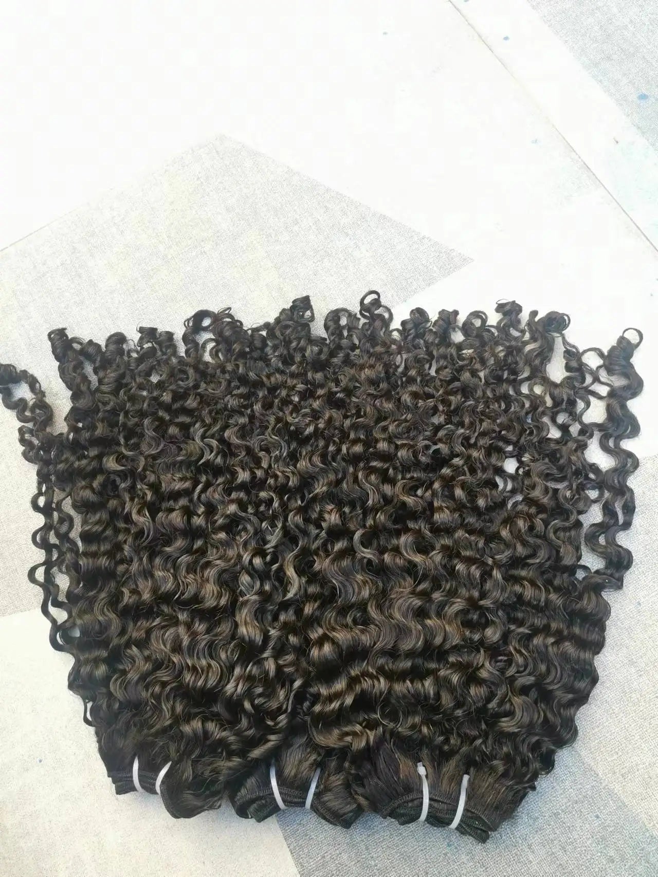 Wholesale Vendor Kinky Curly Burmese Curly Hair Weft Raw Virgin Brazilian Hair for Black Women Hair Bundle