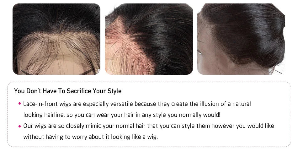 Princess Hair 13x6 HD Lace Frontal Human Hair Wigs Pre Plucked Straight Transparent Lace Front Human Hair Wigs For Women