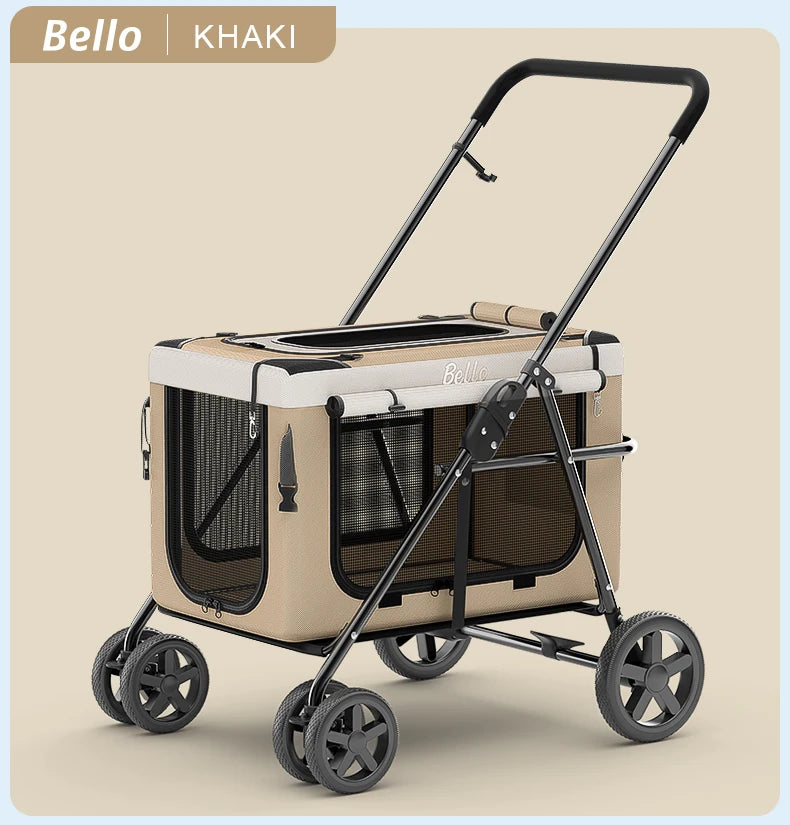 (Ready to Ship) Cheap Wholesale Manufacture Pet Stroller Detachable Carrier Multipurpose Dog Stroller with Private Space