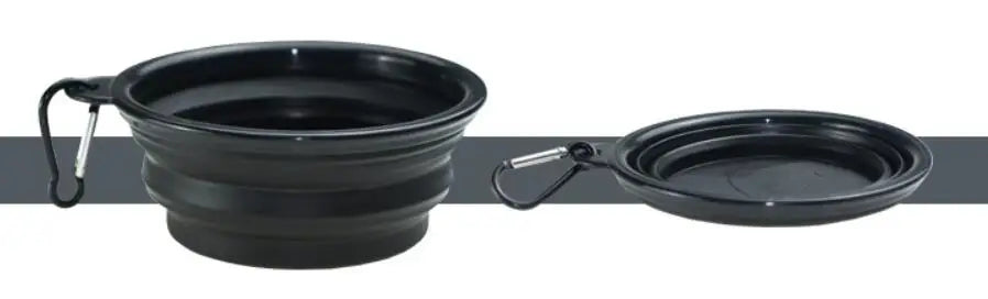 Eco Friendly High Quality Pure Solid Color Dog Silicone Outdoor Collapsible Bowl Cheap Dog Accessories Pet Feeder Bowls