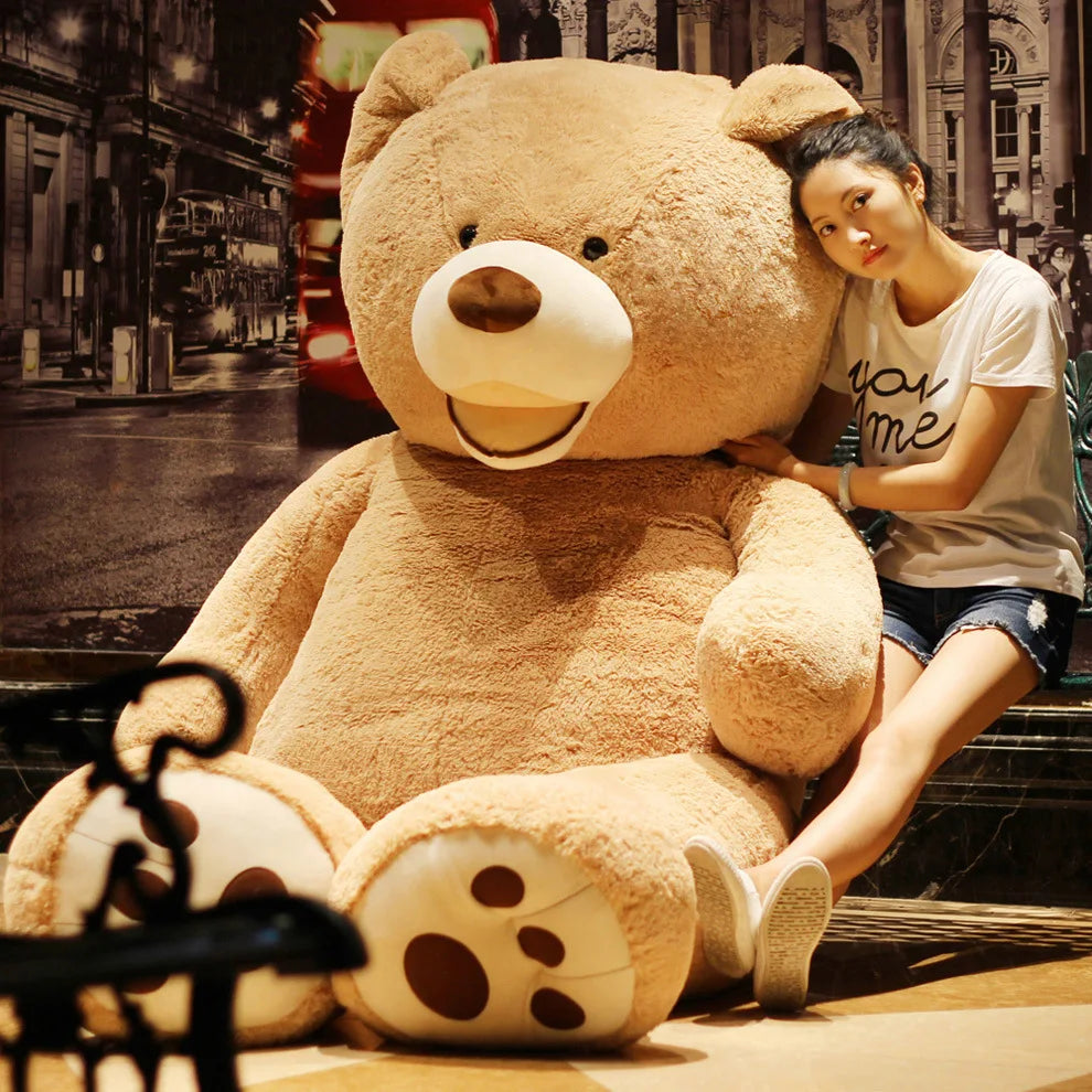 Giant Bear Skin Huge Teddy Big Animals Peluche Bear Comfortabling Super Quality Soft Toys for Girl Huge Size 80cm 340cm OEM 1pc