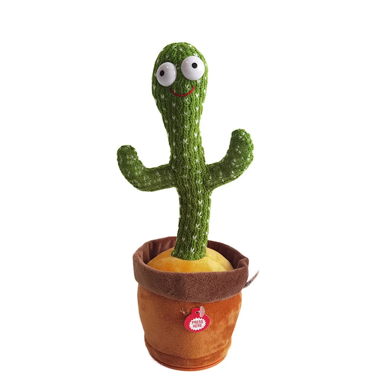 Dropshipping Dancing Cactus Toy 120 Songs Singing Talking Record Repeating Electric Dancing Cactus Toys