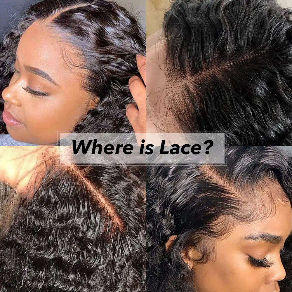 Wholesale Raw Indian Virgin Kinky Curly Human Hair 13X4 Lace Front Wig Natural Color Human Hair Transparent Lace Frontal Wigs