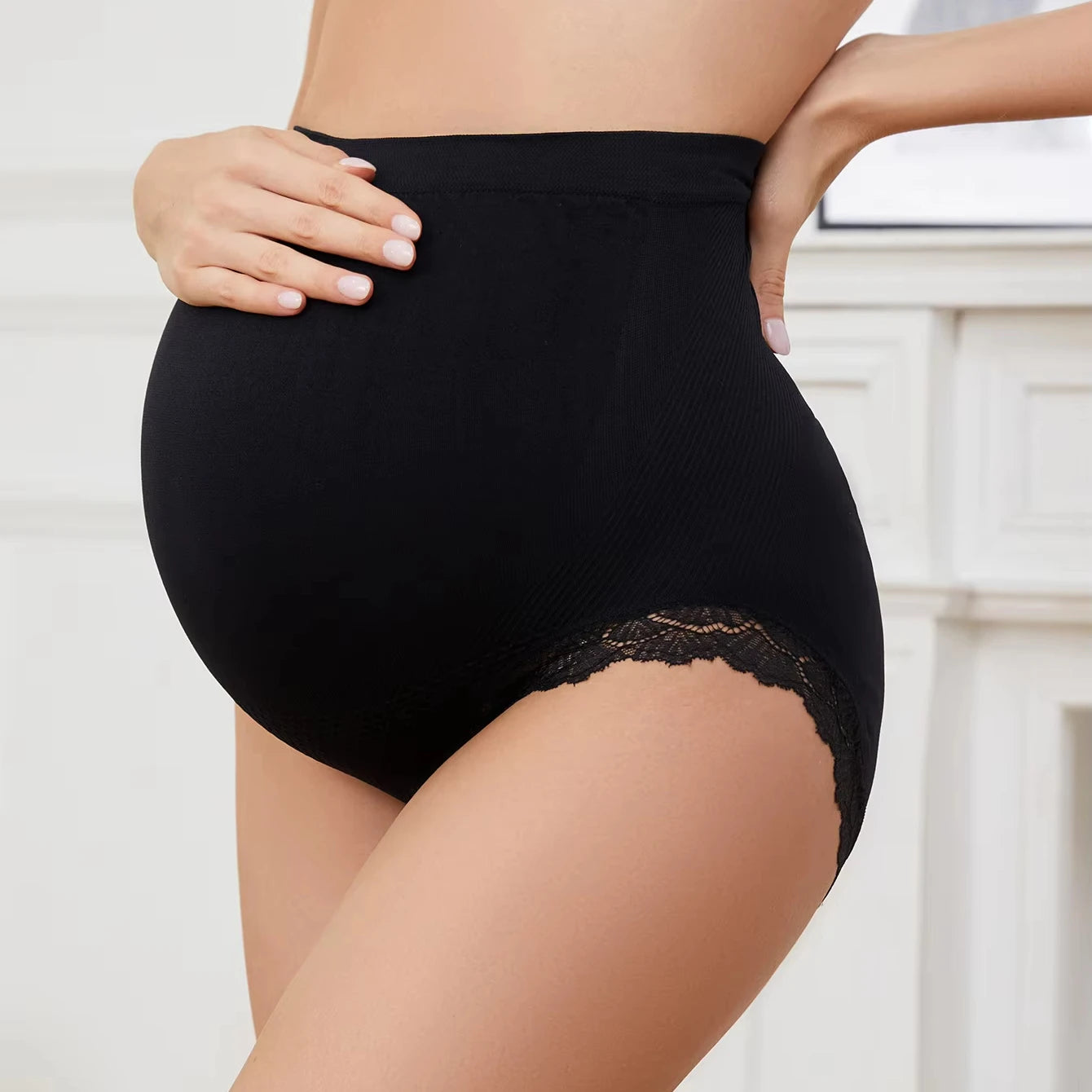 1921 Wholesale Pregnancy Women's Seamless Knickers  High Waist Pregnant Underwear Maternity Panties for US and European Size