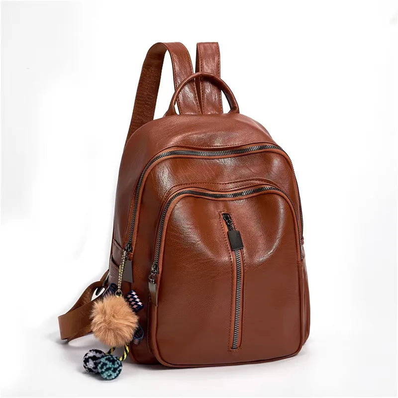 Designer Shoulder Bag Famous for Women Fashion Pu Leather Shoulder Bags High-Capacity Backpack