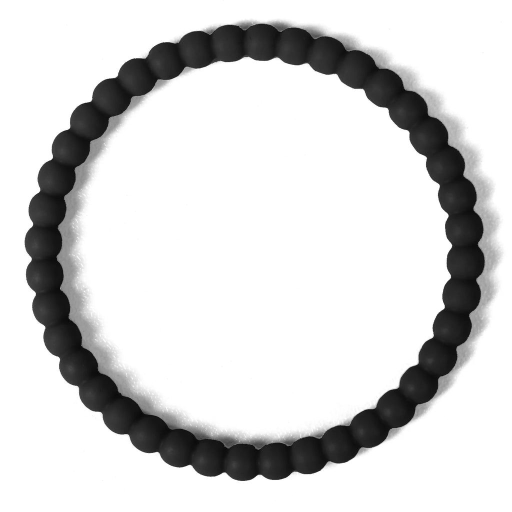 New Design 50 mm Beaded  Bangle Bracelet Stackable Silicone Bracelet