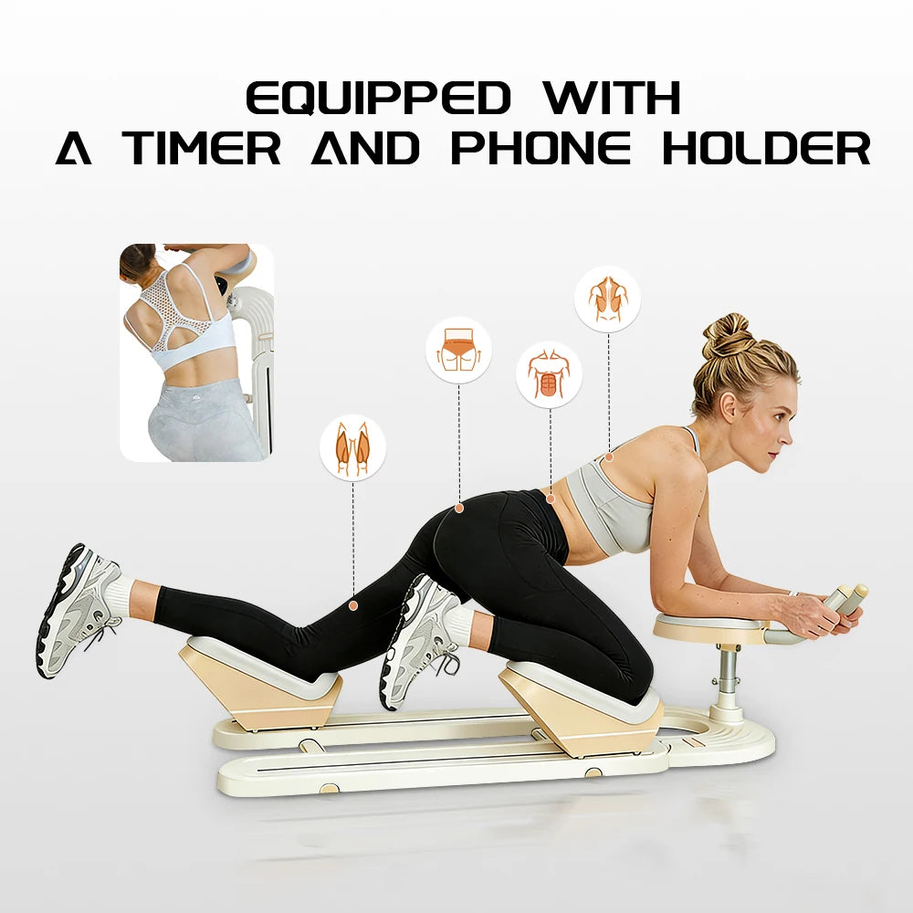 Home Use Waist Trainer Spine Twist Stretch Gym Exerciser-Durable ABS Material Ergonomic Design Waterproof Lightweight for Adults