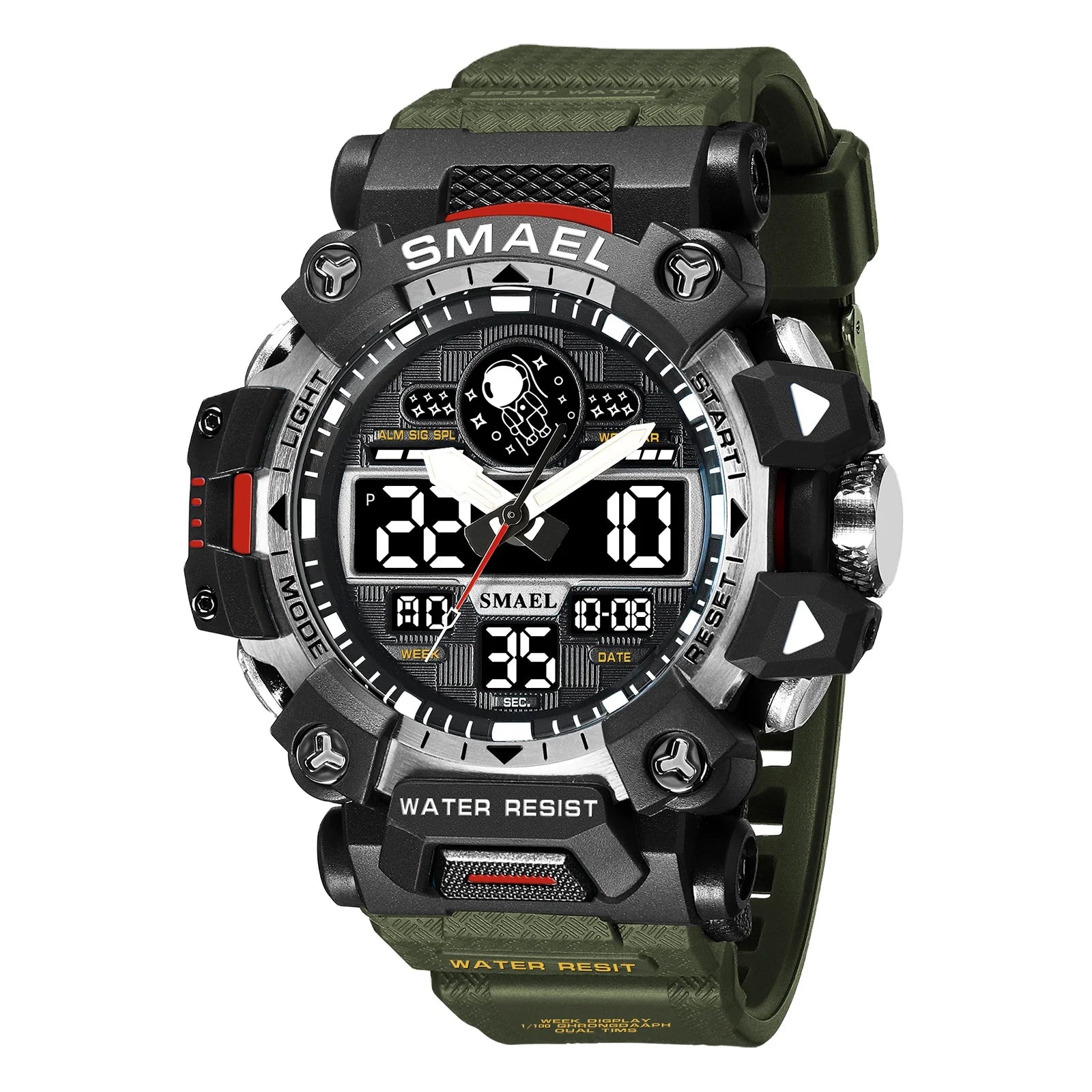 NEW Style SMAEL 8078 Electronic Watches Men's Student Watch Outdoor Sports Luminous Multi-function Quartz Digital Watch Relojes
