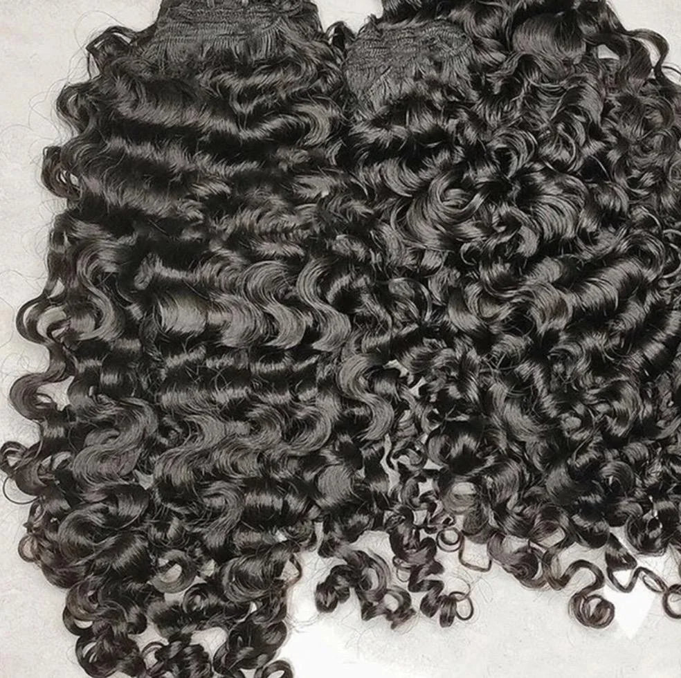 Wholesale Burmese Raw Kinky Curly Hair Weave Bundles 100% Raw Virgin  Hair Loose Deep Water Wave Human Hair Bundles