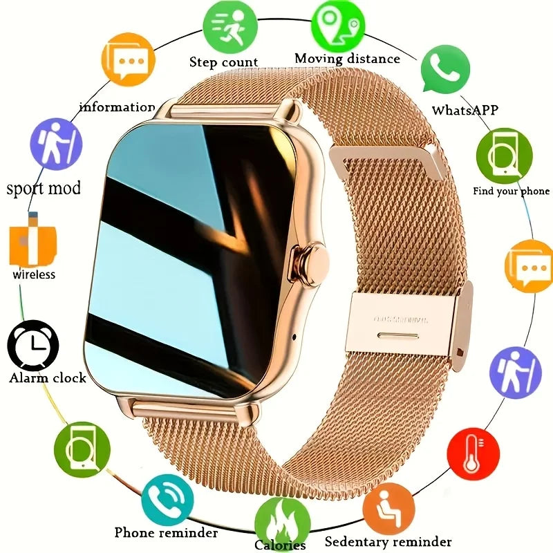 2025 Popular Smartwatch, Wireless Calling and Dialing, Various Sports Modes, Incoming Call Alerts and Rejection, Message