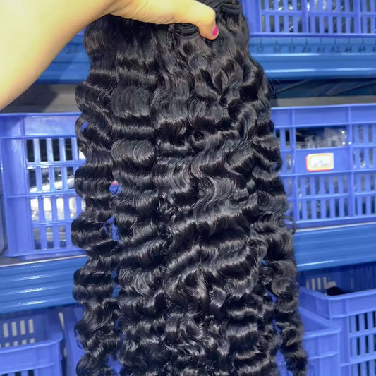 Burmese Raw Hair Unprocessed Virgin Curly Wavy Bundle Hair Vendors, Vietnamese Cuticle Aligned Raw Human Hair