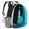 Portable Breathable Oxford Polyester Zipper Transparent Outside Cat Bag Pet Backpack Carrier for Cats