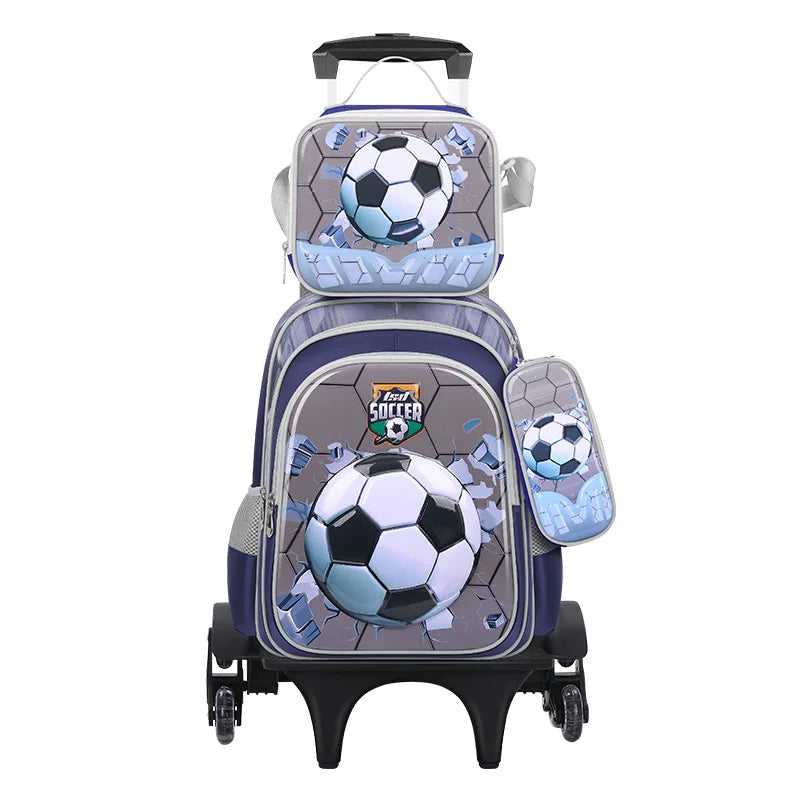 3D Cartoon Children 16 Inch 3PCS School  Bags Set Kids School Backpack  With Pencil Case and Lunch Container for Boy Girl