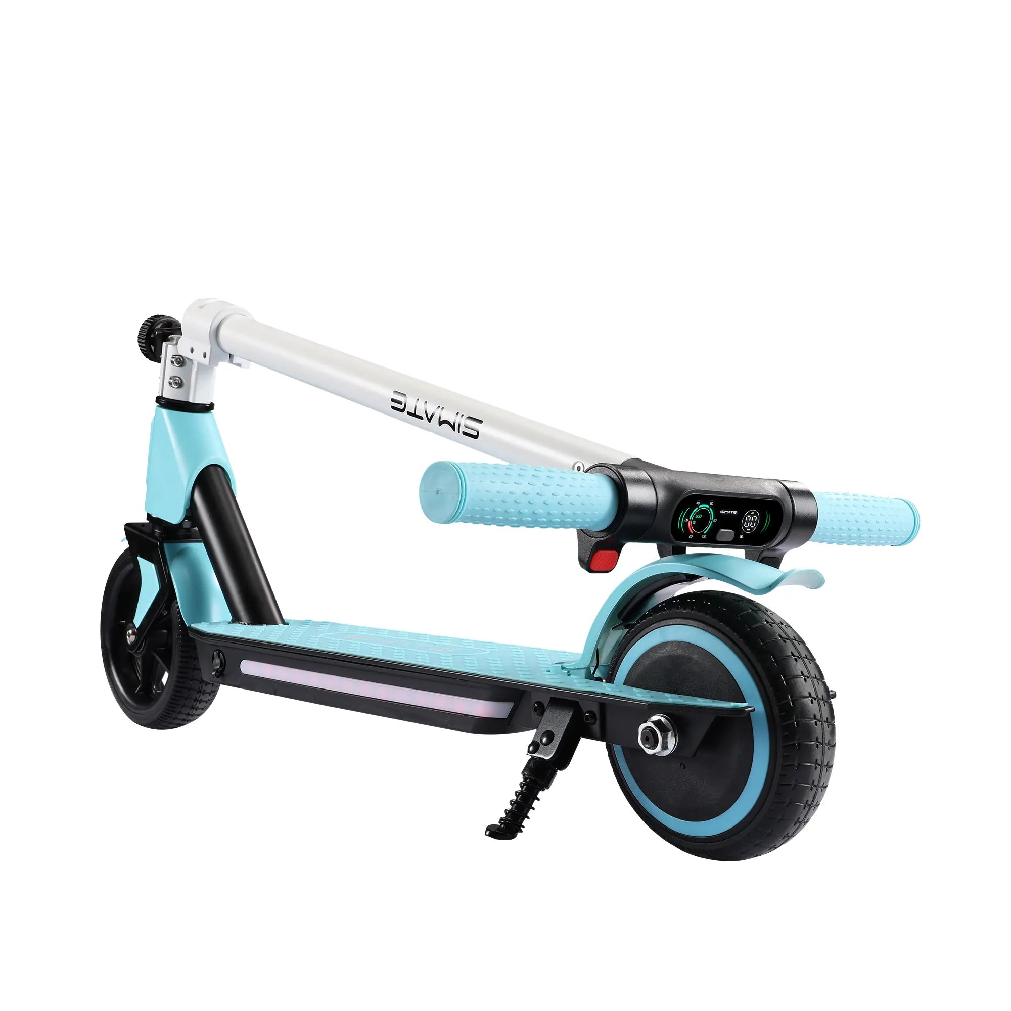 Simate S2 LED Anzeige Kinderroller Bunte Lichter Elektro-Kinderfahrzeug Metal Blue/Pink/Black Farben Fr Kinder Im Alter Von