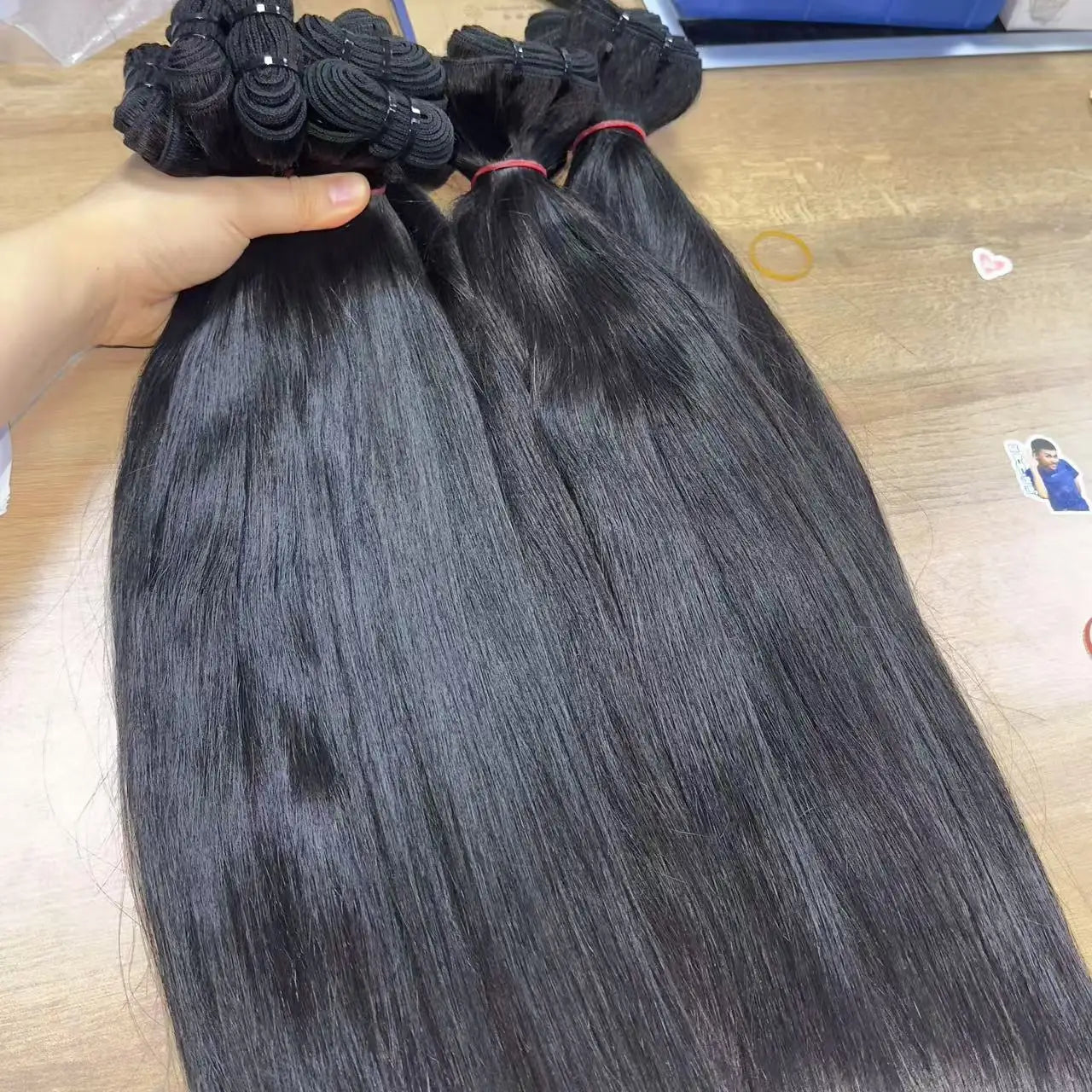 Local USA Stock 100 Gram Burmese Curly Human Hair Extension Natural Black Raw Hair Bundles Unprocessed Hair Weaves for Women