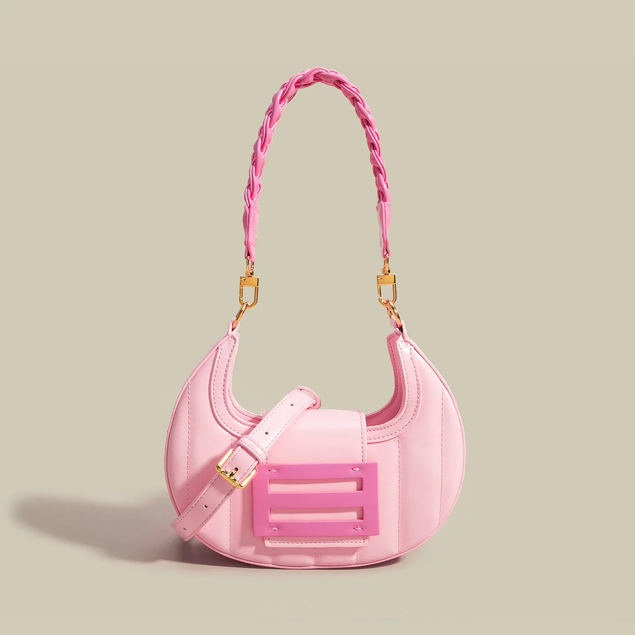Half Moon Flip Women Shoulder Bags 2022 New Fashion Luxury Design Crossbody Bag Elegant Small Lady Tote Handbags
