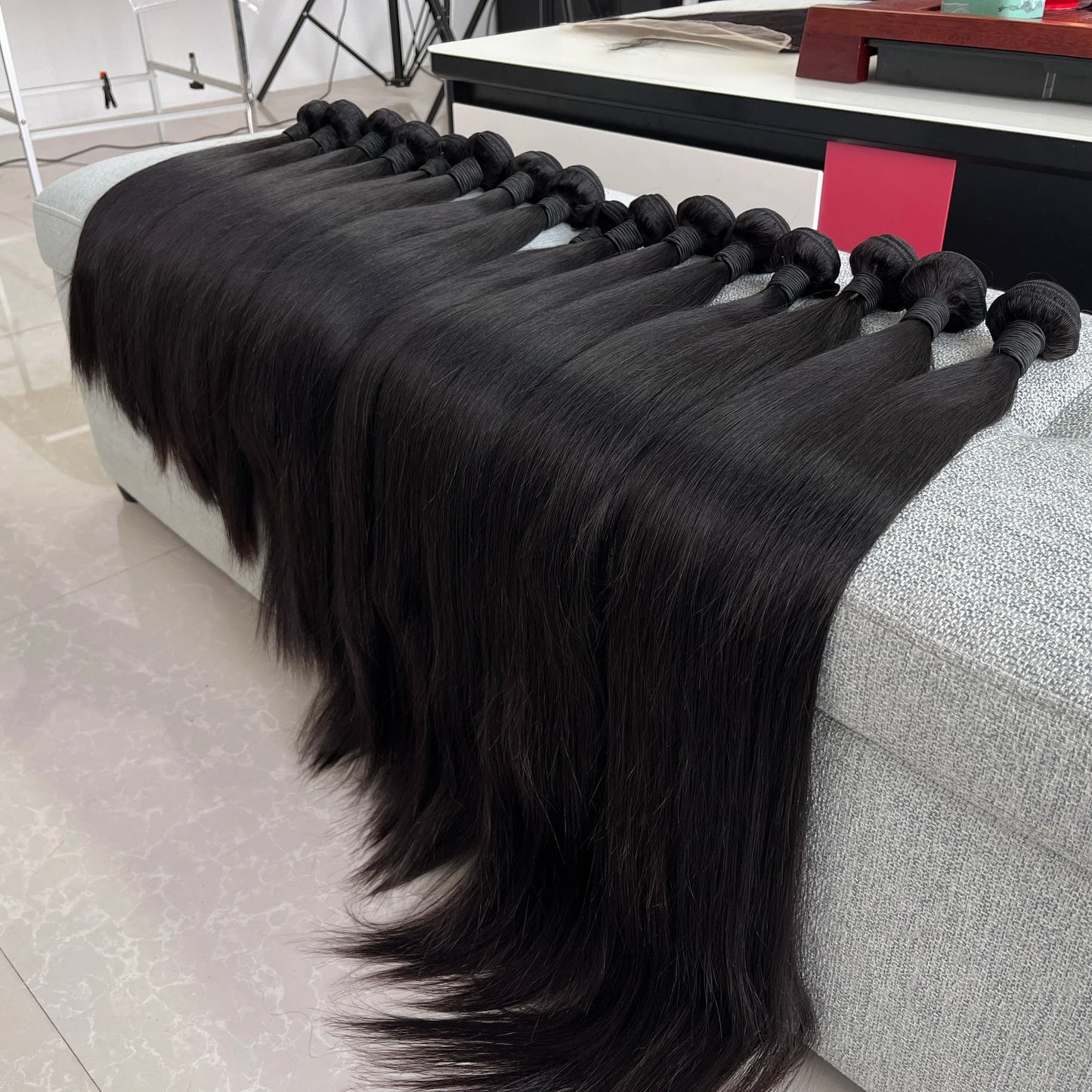 Premium 10A Grade Brazilian Virgin Human Hair Bundles - 100% Remy Straight Hair Extensions