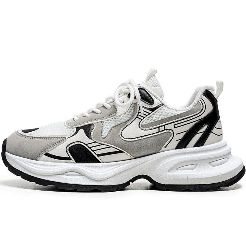 Dropshipping Custom Logo Harajuku Style Sports Shoes Men Comfortable Mesh Lining Running Sneakers for Me