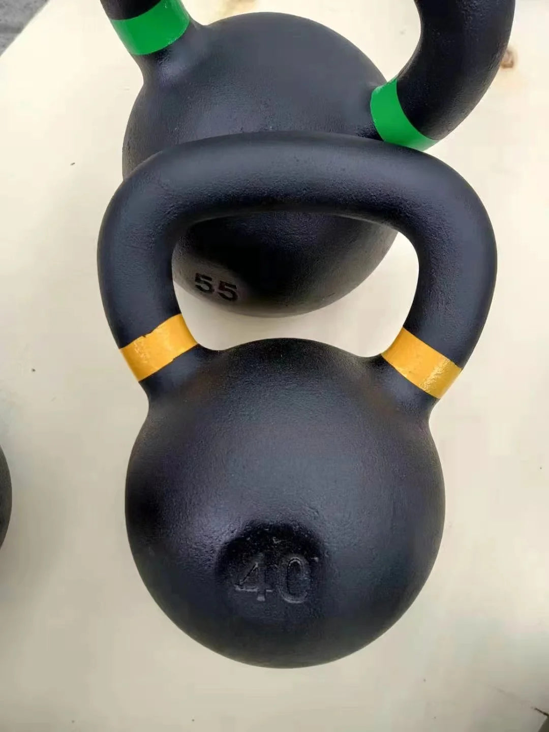 25LB Single  Kettlebell Weights Cast Iron/Kettlebells Powder Coated - Strength Training Home Gym  Full-body Exercises