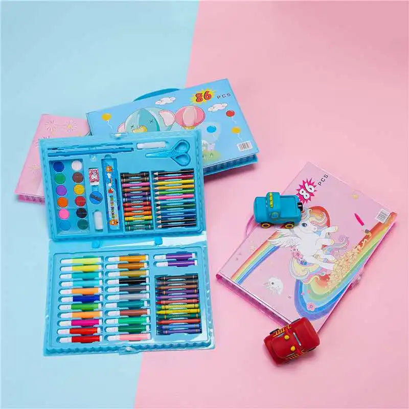 Arts Drawing 86Pcs Painting Crayon Paint ART Set 86 Colors 86 Pcs Creyones De Colores Cajas Colors Set De Arte 86piezas