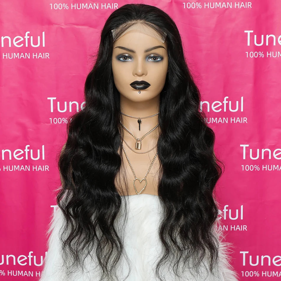 Indian Body Wave 4x4 5x5 HD Lace Closure Human Hair Wigs 16-30 Inch Lace Closure Wigs For Black Women 100% Remy Human Hair Wigs