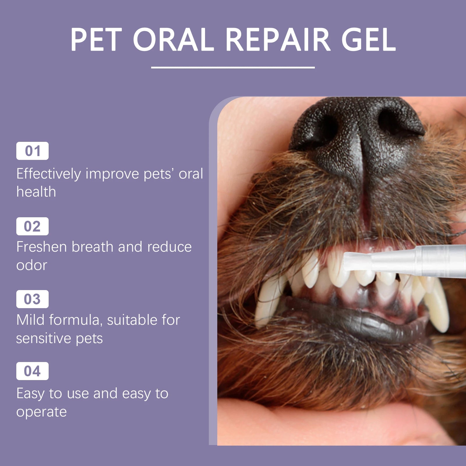Hot Sale Yegbong Strengthen Teeth Pet Oral Repair Gel Stains Cleaning Yellow Removal Teeth Whitening Pen for Dogs Cats