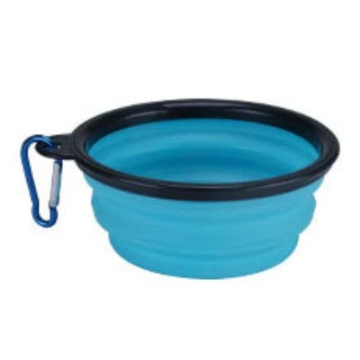Eco Friendly High Quality Pure Solid Color Dog Silicone Outdoor Collapsible Bowl Cheap Dog Accessories Pet Feeder Bowls