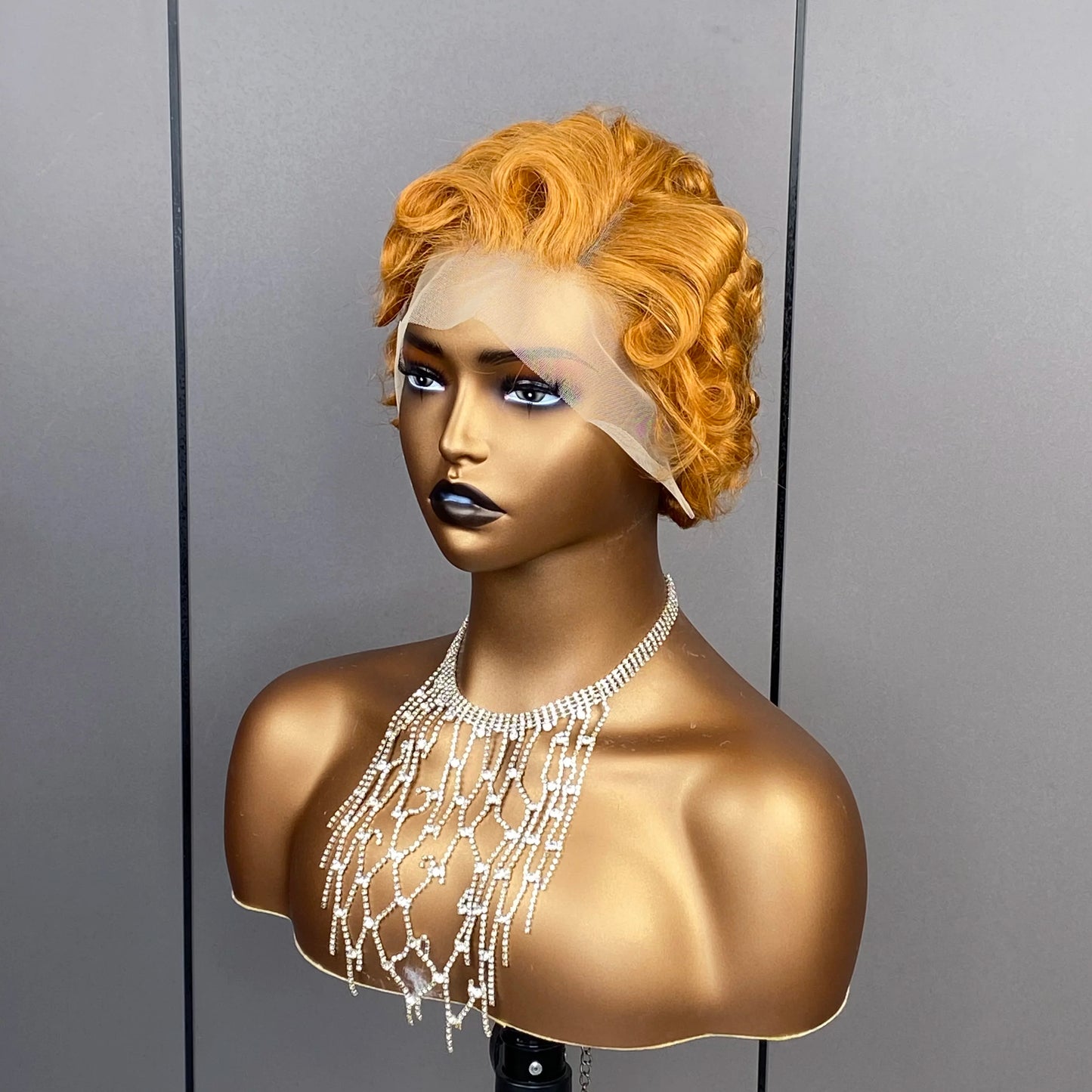 New Pixie Cut Short Curly Human Hair Wig 13x4 Lace Front Wigs Brazilian Bob  Preplucked Natural Hairline Full Frontal Wig