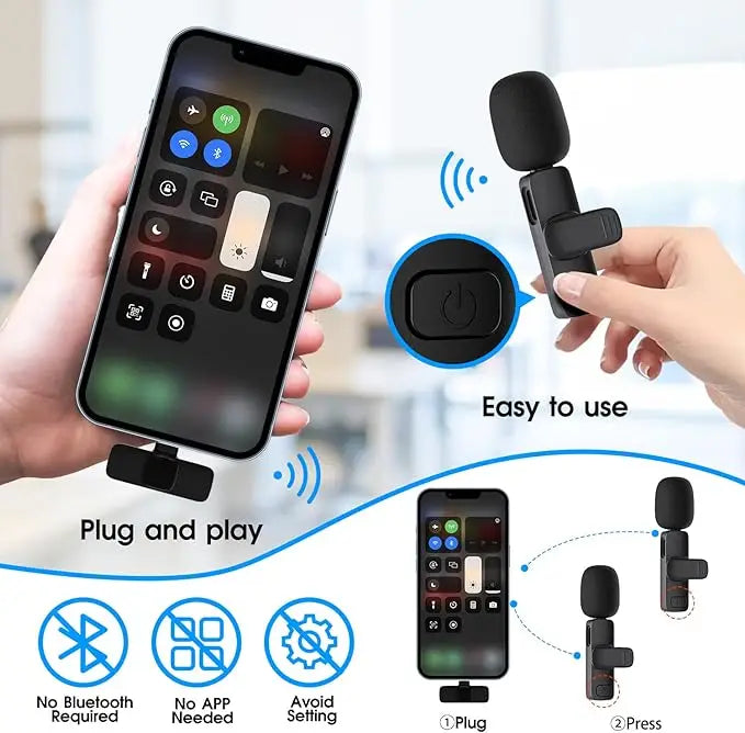 Wholesale K9 Wireless Lavalier Microphone with Noise Cancellation for Professional Audio Recording on Cameras and Smartphones