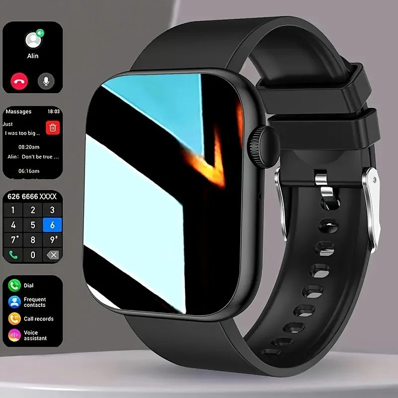 2025 Hot New 2.01-inch Touchscreen Dual-Strap Smartwatch, Unisex, Call Function, Step and Calorie Tracking, Call and Message
