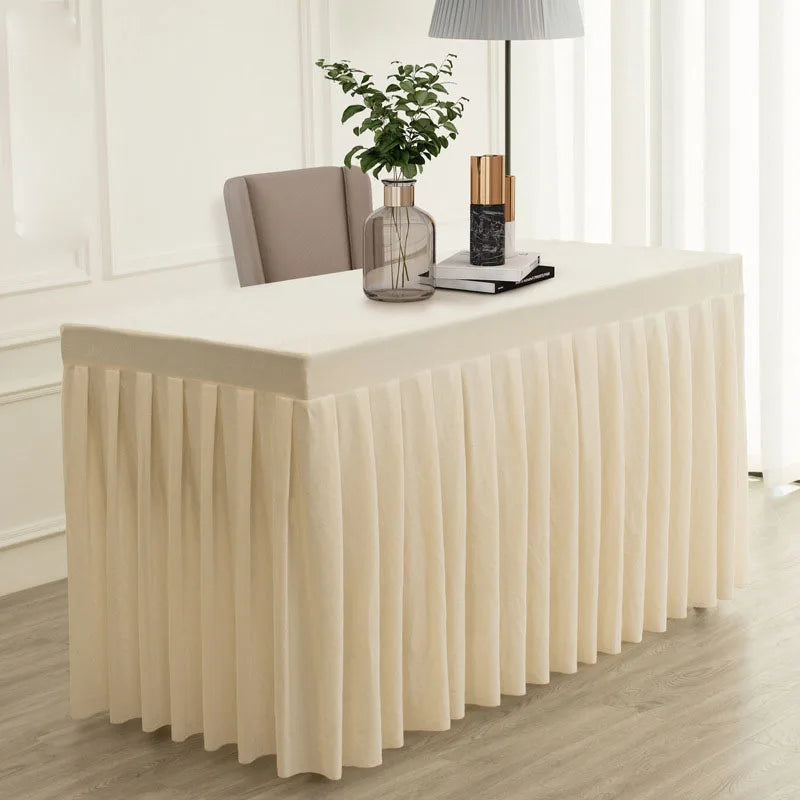 Mantel De Terciopelo Conference Decor 100% Polyester Custom Size Welcome Plain Color Solid Design Velvet Tablecover Table Cloth