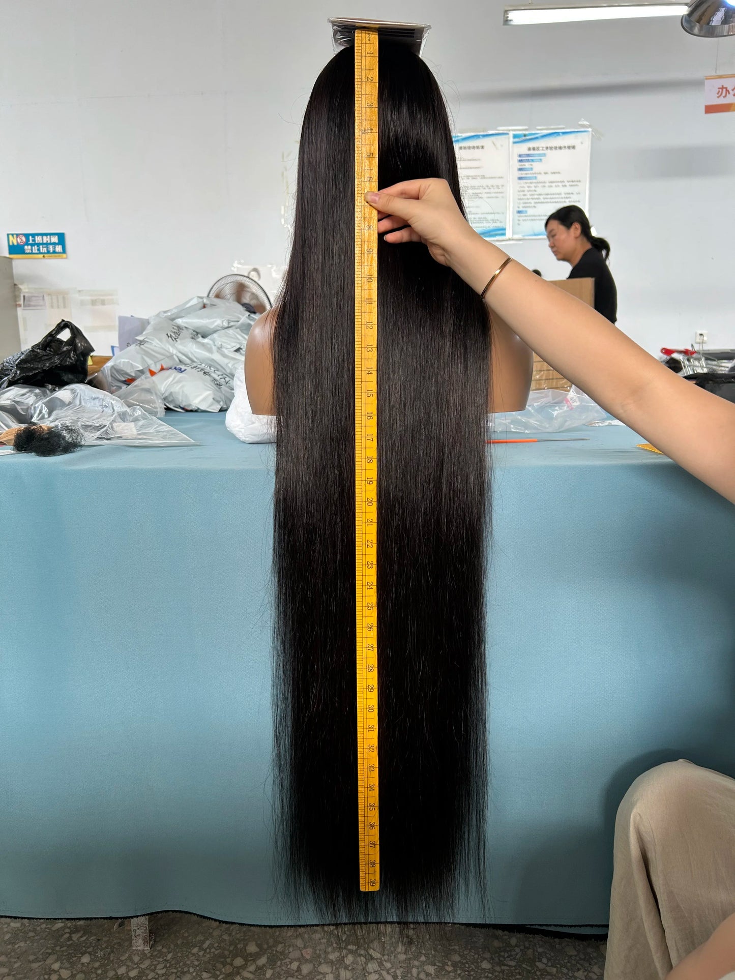 Raw Vietnamese Hair Super Double Drawn Bone Straight Lace Front Wigs Hight Quality Single Drawn Human Hair Wigs for Black Women