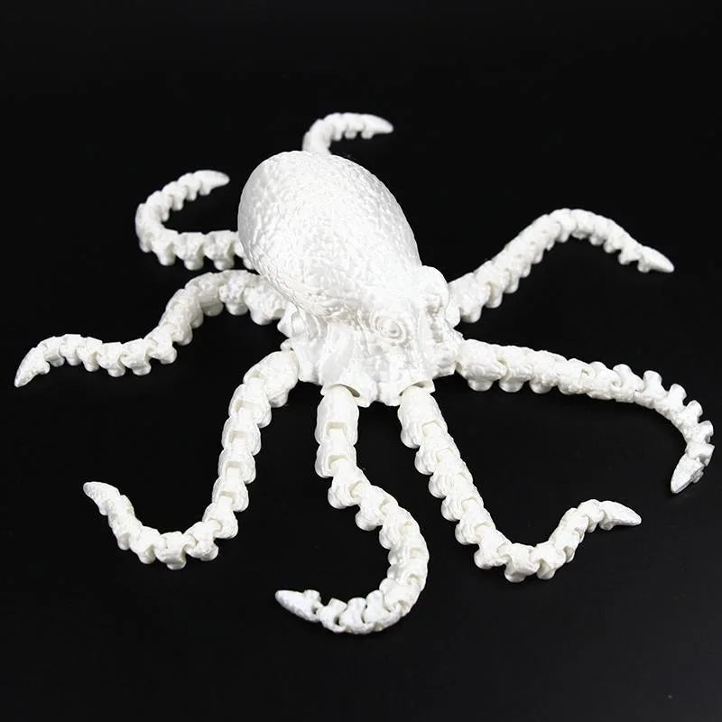 Wholesale 3D Printed Octopus Squid Animal Models with Movable Joints Customizable OEM Children's Toys Made of Plastic
