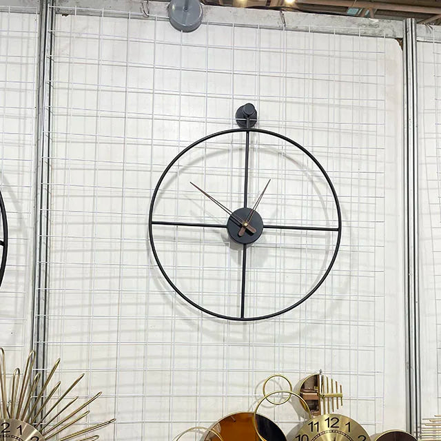 58*50CM Modern Simple Clock Iron Art Big Clock  for Living Room Wall Light Luxury Creative Silent Wall Clock Home Decor