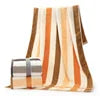 Wholesale Luxurious 32 Strands Pure Cotton Bath Towel Adult Multicolor Large Loop Soft Absorbent Water Multi Color Stripes