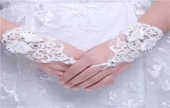 Morili Puffy Big Size Appliqued Lace Ball Gown Sheer Neck Long Sleeves Appliques Kids Wedding Flower Girl Dresses MFA295
