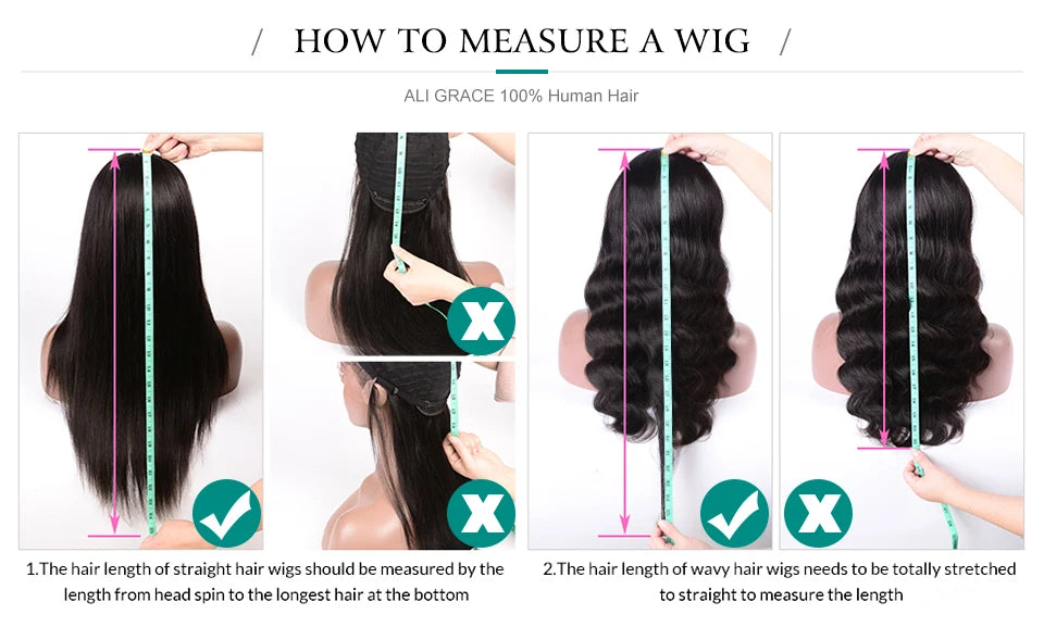 Ali Grace Deep Wave Hair Wigs 4x4 Lace Closure Human Hair Wigs For Women Pre-plucked Hairline Brazilian Deep Wave Closue Wigs